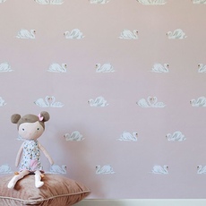 Baby Swan Wallpaper Blush Stil Haven BAB-WP-BLU 2 недели печать на заказ