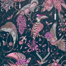 Обои Emma J Shipley Animalia Audubon Pink W0099/04