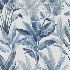 Обои Akari Madagascar Leaf Blue Rasch 282893