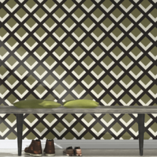 Обои Denzo II 3D Deco Motif Khaki Rasch 401936