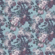 Обои Elle Decoration Floral Baroque Teal Pink Green 1015318