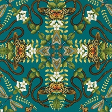 Обои Wedgwood Botanical Wonders Emerald Forest Teal W0129/05