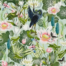 Wedgwood Botanical Wonders Waterlily Обои Mineral Green W0137/05