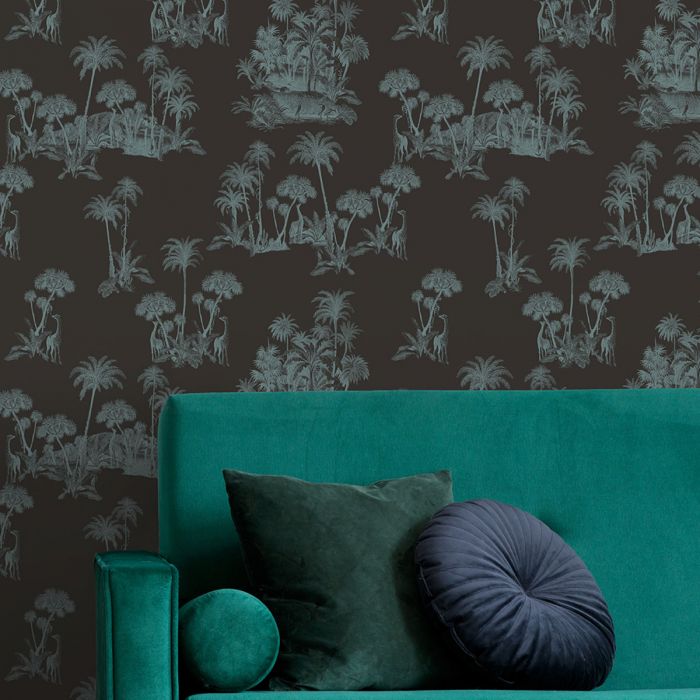Ted Baker Fantasia Collection Laurel Wallpaper Black 12600