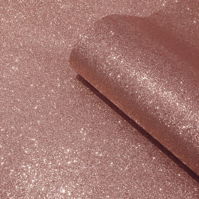 Oriah Real Glitter Wallpaper Rose Gold Muriva 401012 - 6м x 0,53м