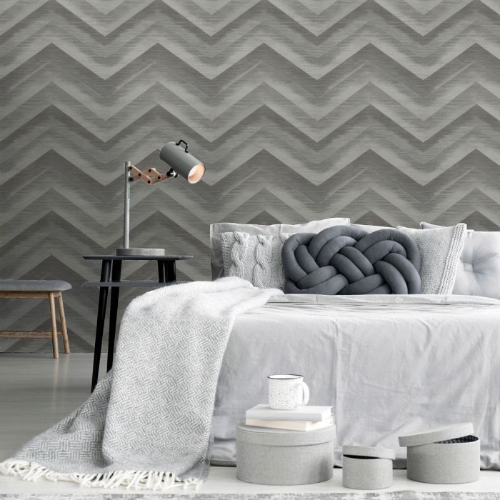 Обои Minerals Cascade Charcoal/Silver Holden 35720