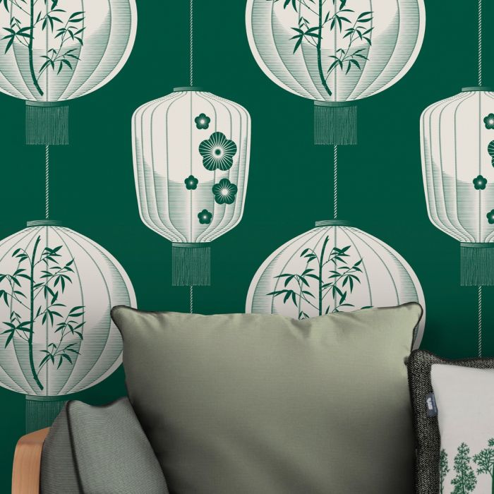 Lucky Lantern Wallpaper Douglas Fir Mini Moderns AZDPT045DF