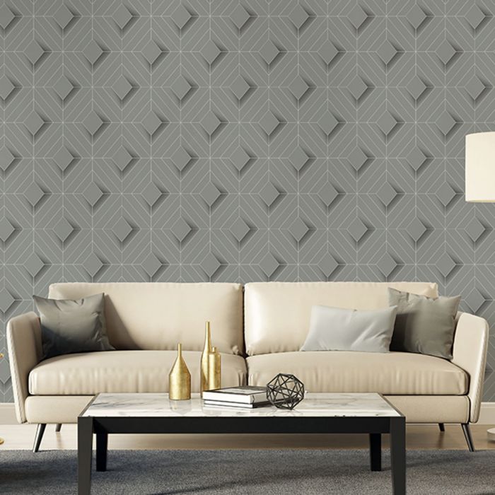 Galactik Обои Leda Geo Grey Muriva L614-09