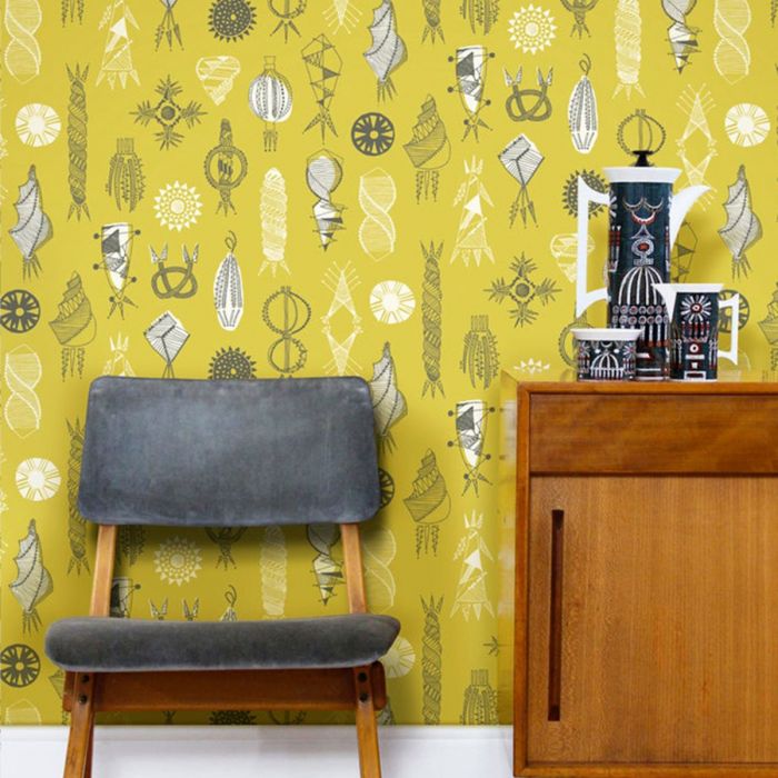 Обои Equinox Горчичные Mini Moderns AZDPT026MU