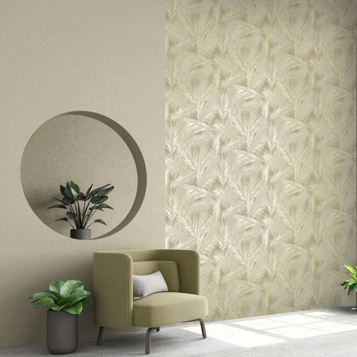 Коллекция обоев Eden Ilana Leaf Cream & Pearl Muriva J98207