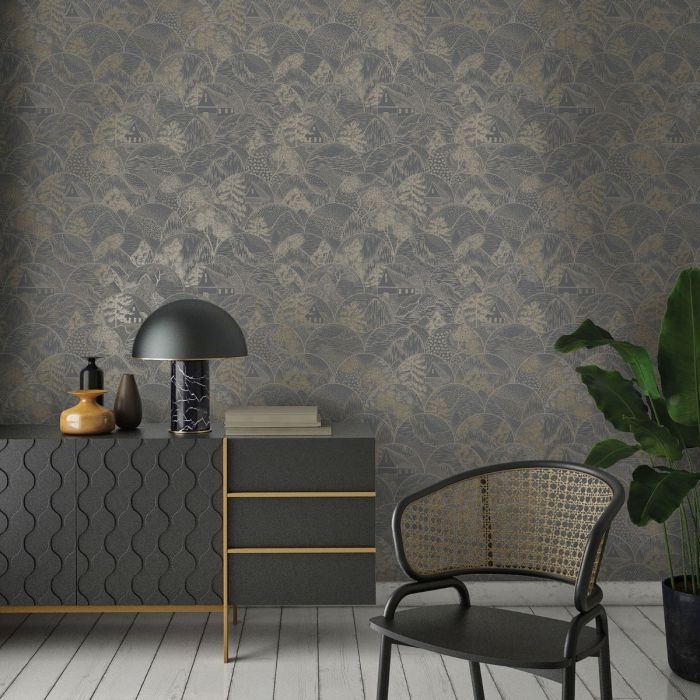 Коллекция обоев Alchemy Teshio Charcoal Holden 65881