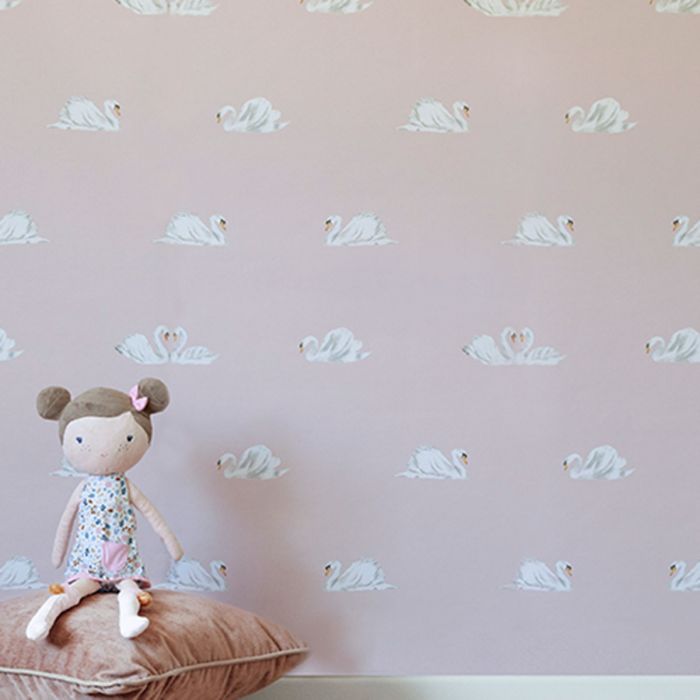 Baby Swan Wallpaper Blush Stil Haven BAB-WP-BLU 2 недели печать на заказ