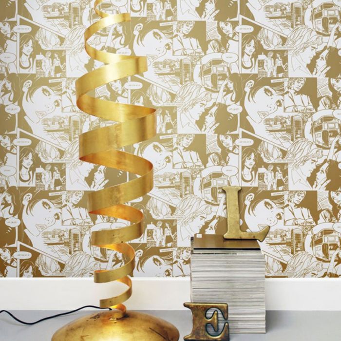 Обои True Romance Snow and Gold Mini Moderns AZDPT031SN