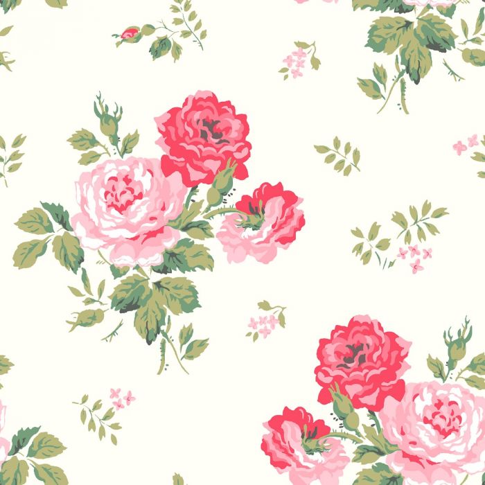 Кремовые обои Cath Kidston Antique Rose 182502