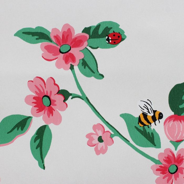 Cath Kidston Greenwich Flowers Обои Кремовый / Розовый 182512