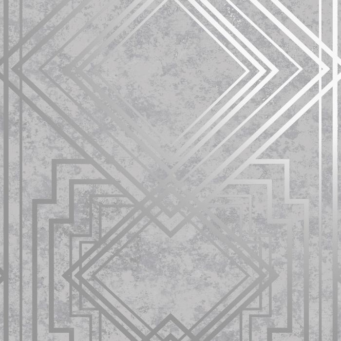 Обои Delano Geo Grey / Silver Holden 75943