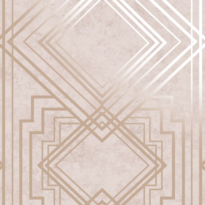 Обои Delano Geo Pink / Rose Gold Holden 75940