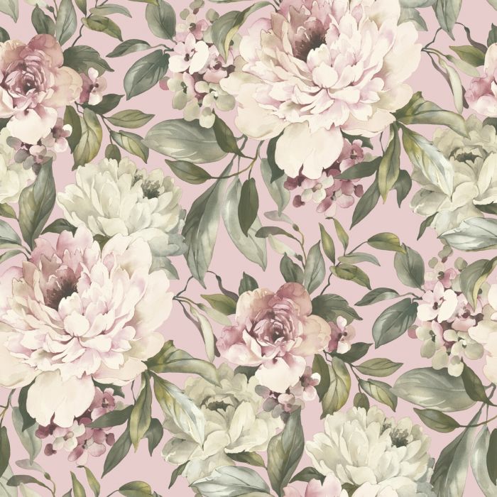 Glitter Wallpaper Gardenia Blush Pink Holden 36070