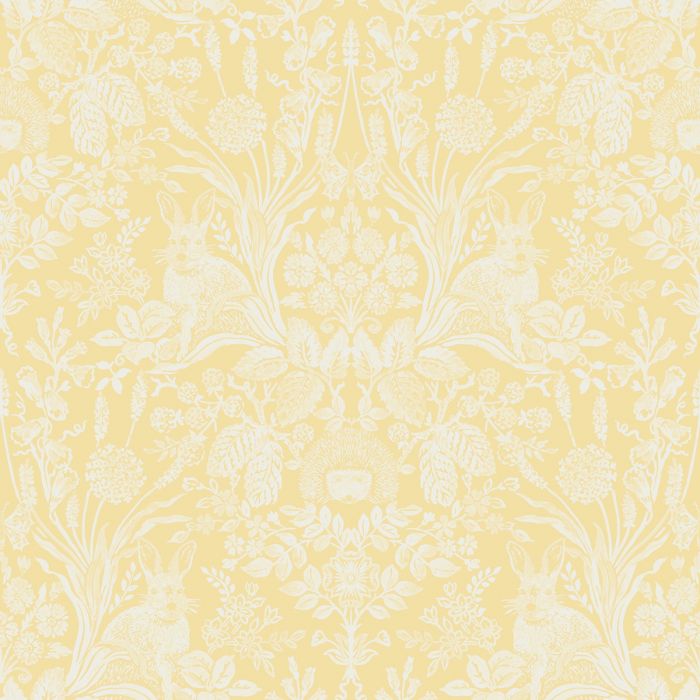 Обои Harlen Woodland Damask желтые Holden 90806