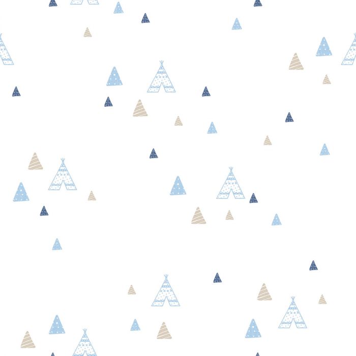 Обои Little Explorers Teepees Blue Galerie 5443