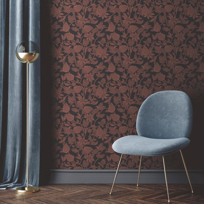 Ted's Enchanted Collection Benga Wallpaper Dark Orange, Ted Baker 12516